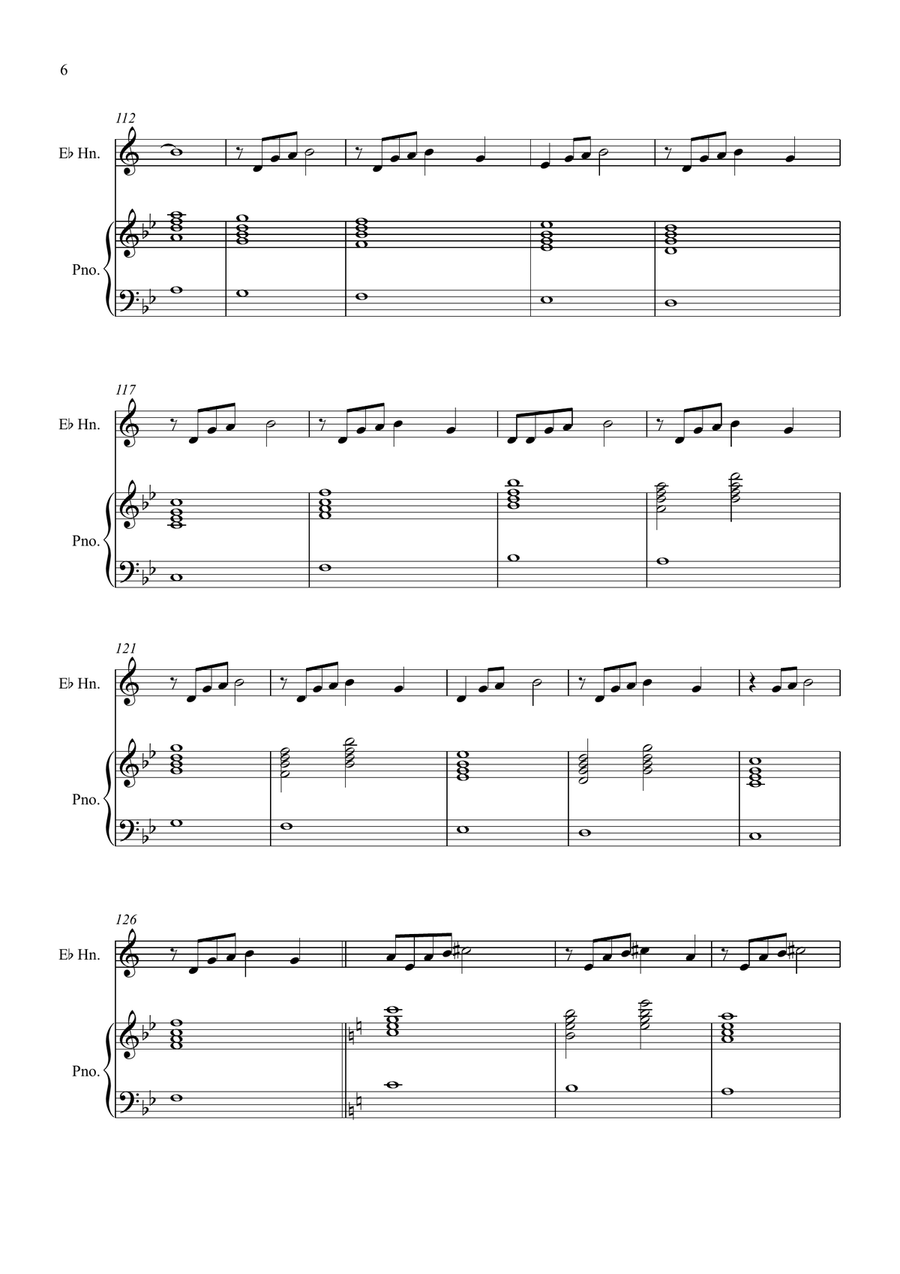 Welcome To The Black Parade Horn scores gallery preview page 6