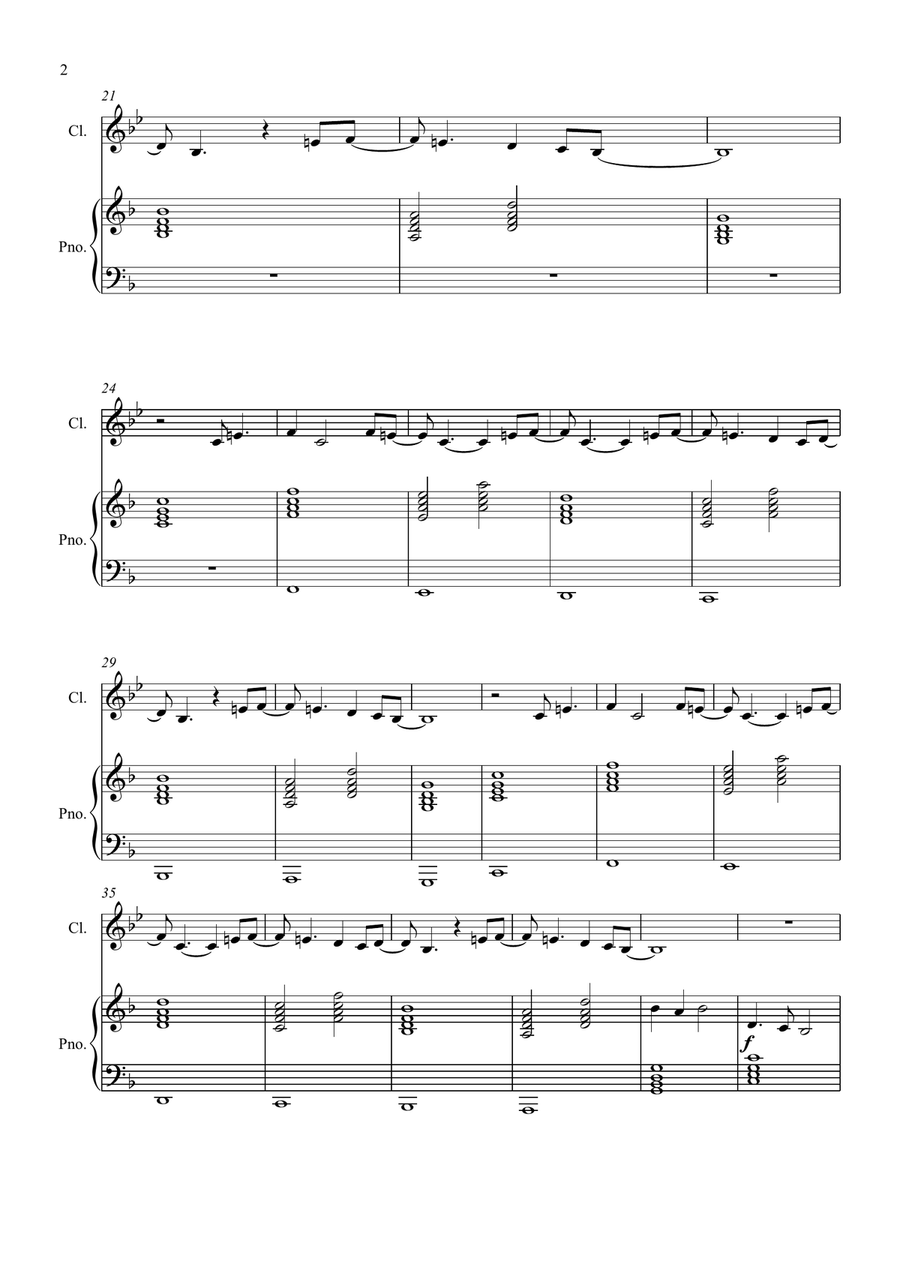 Welcome To The Black Parade Clarinet Solo scores gallery preview page 2