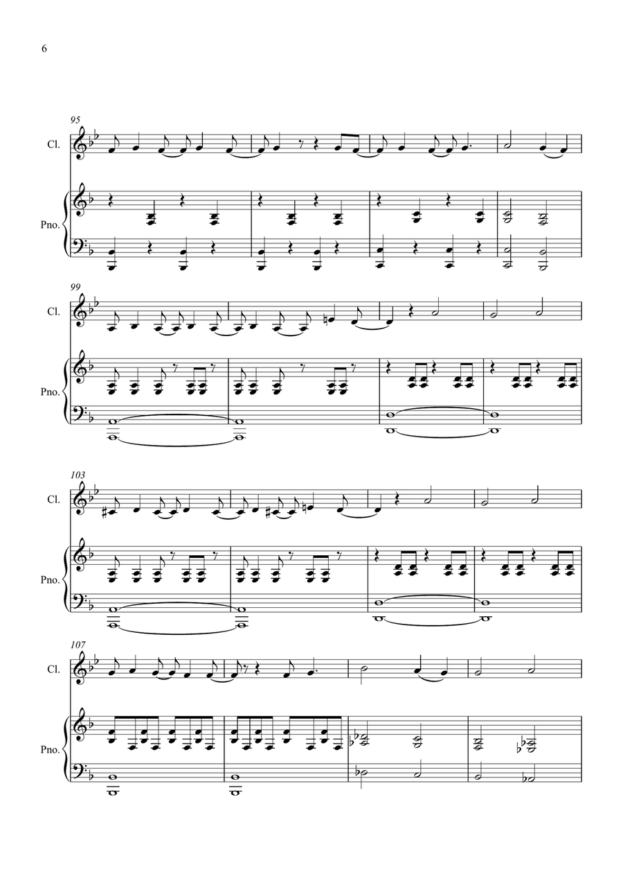 Welcome To The Black Parade Clarinet Solo scores gallery preview page 6