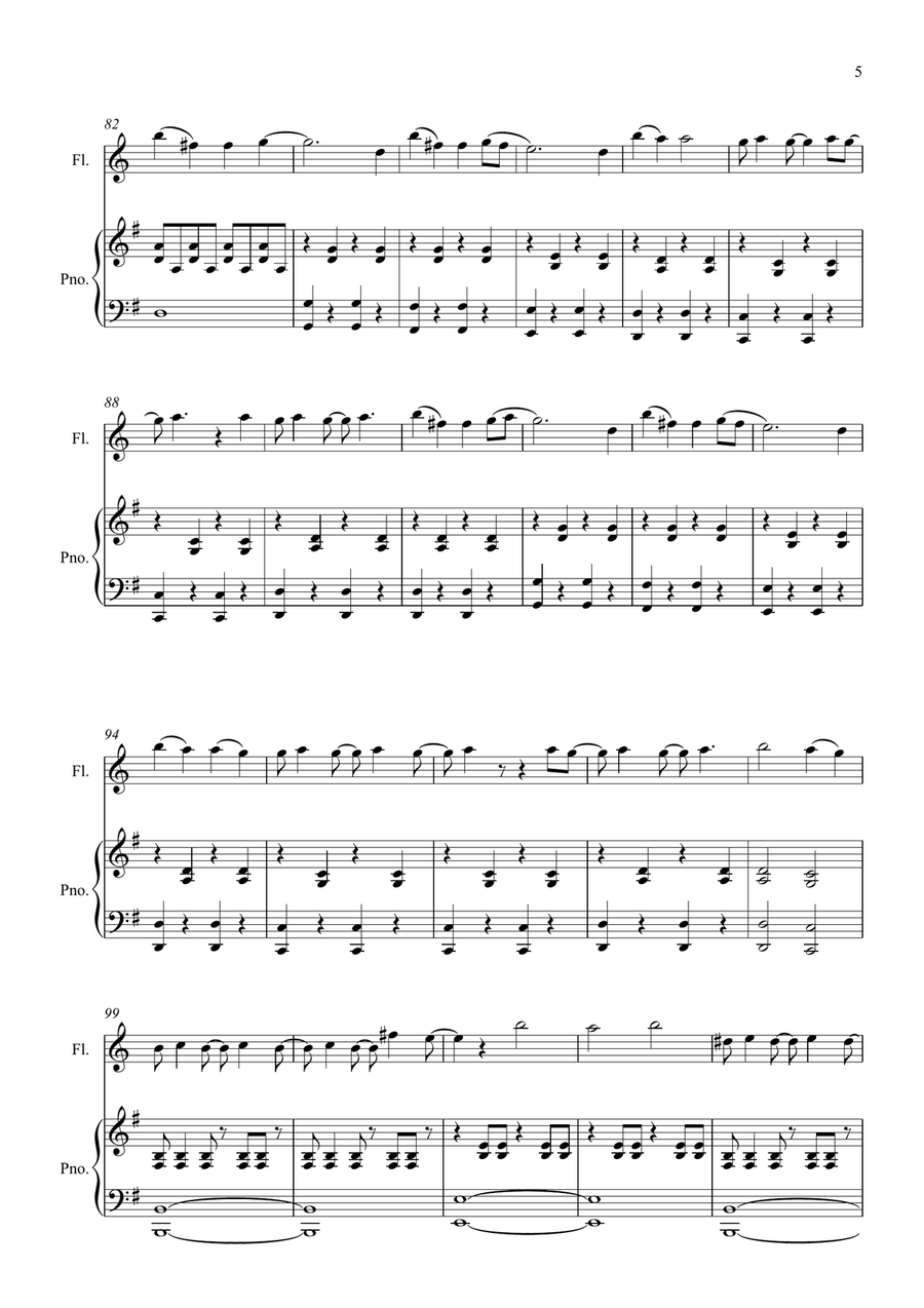 Welcome To The Black Parade Flute Solo scores gallery preview page 5
