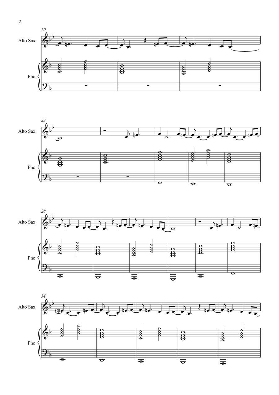 Welcome To The Black Parade Alto Saxophone scores gallery preview page 2