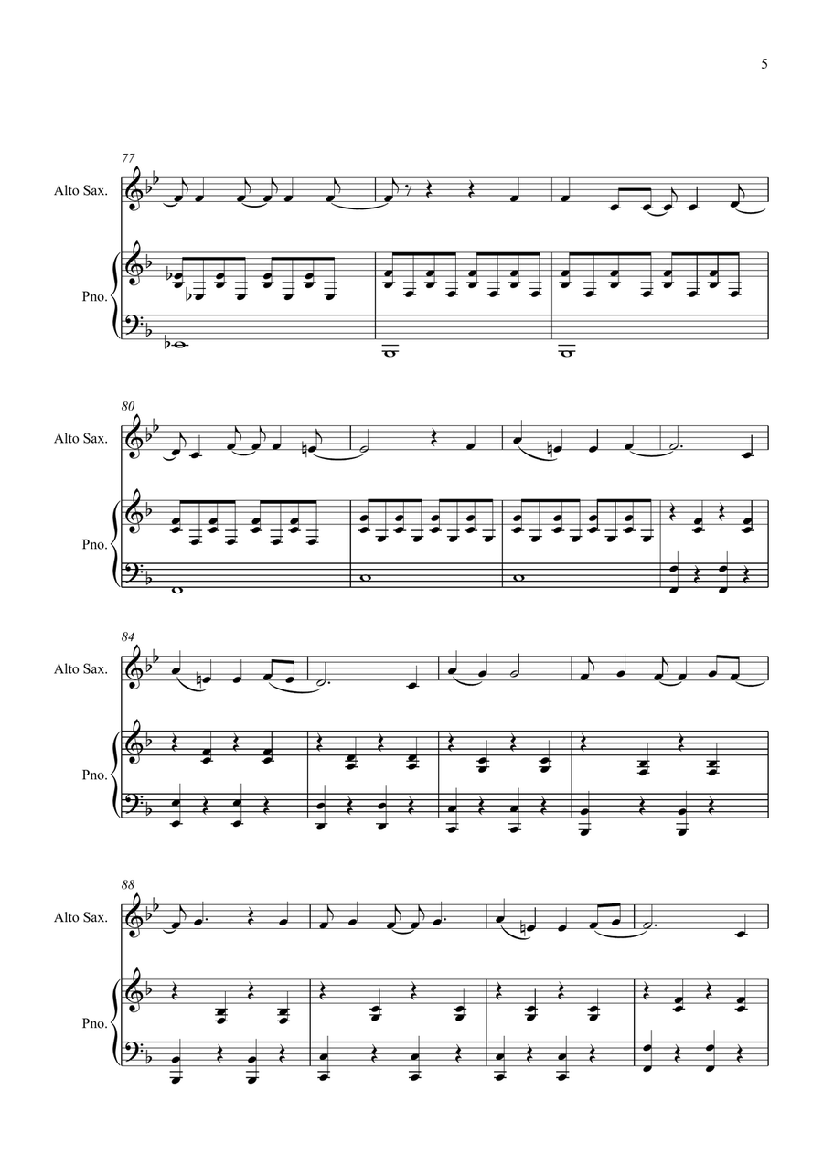 Welcome To The Black Parade Alto Saxophone scores gallery preview page 5