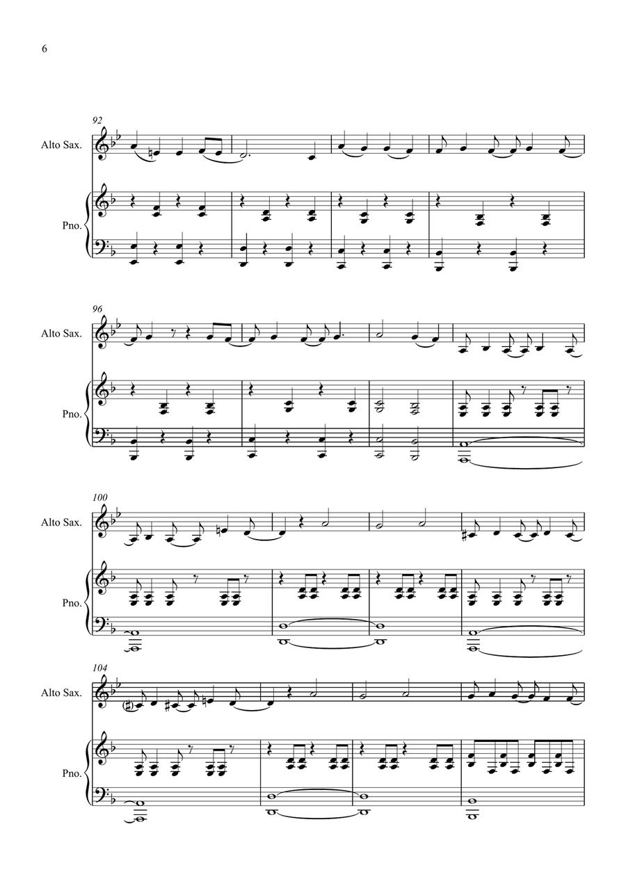 Welcome To The Black Parade Alto Saxophone scores gallery preview page 6