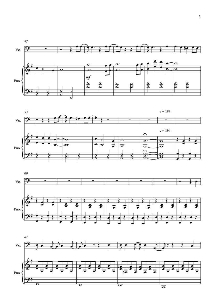 Welcome To The Black Parade Piano scores gallery preview page 3