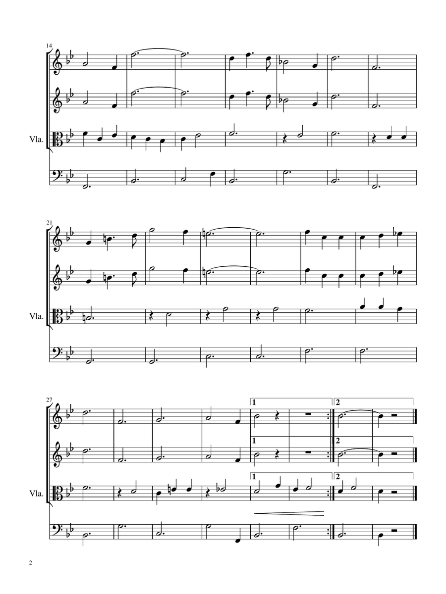 After The Ball (String Quartet Score & Parts) String Quartet scores gallery preview page 2