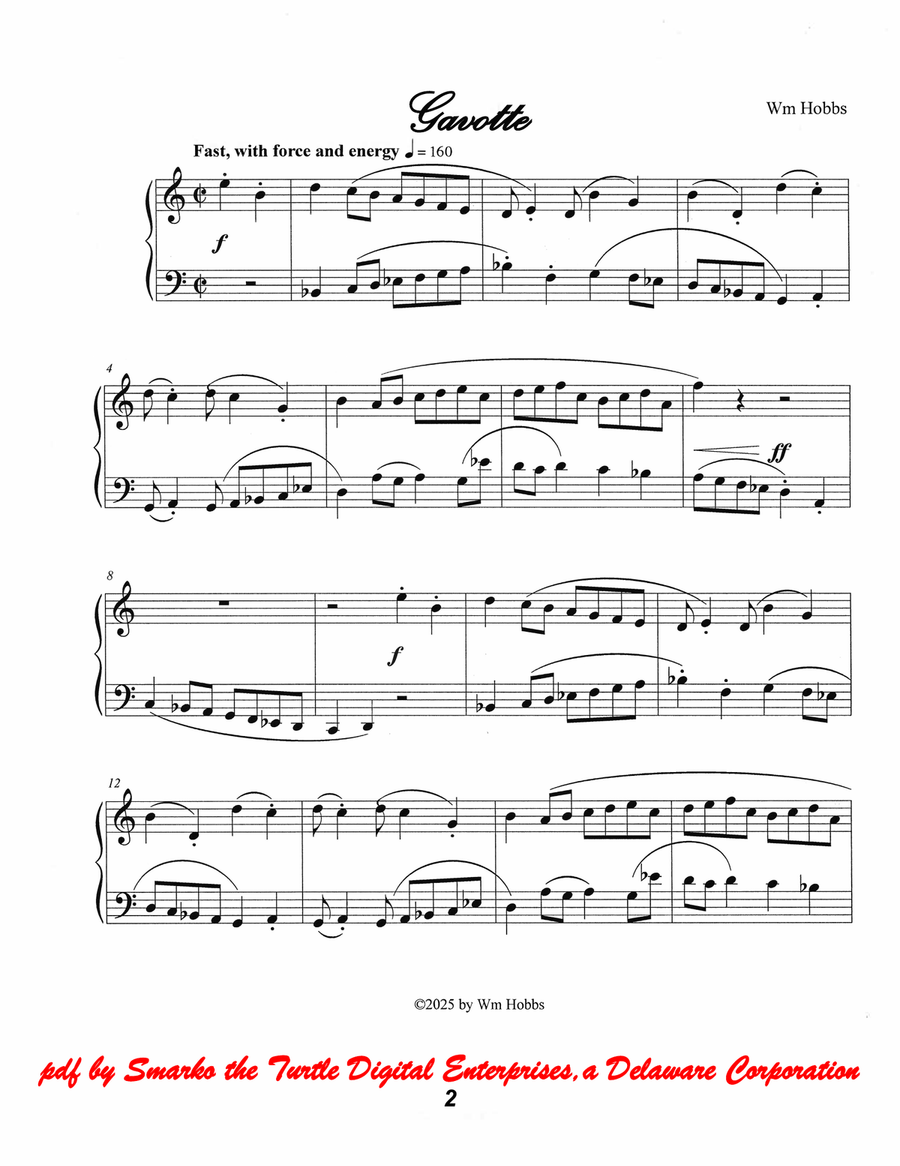Gavotte Gavotte Part scores gallery preview page 1