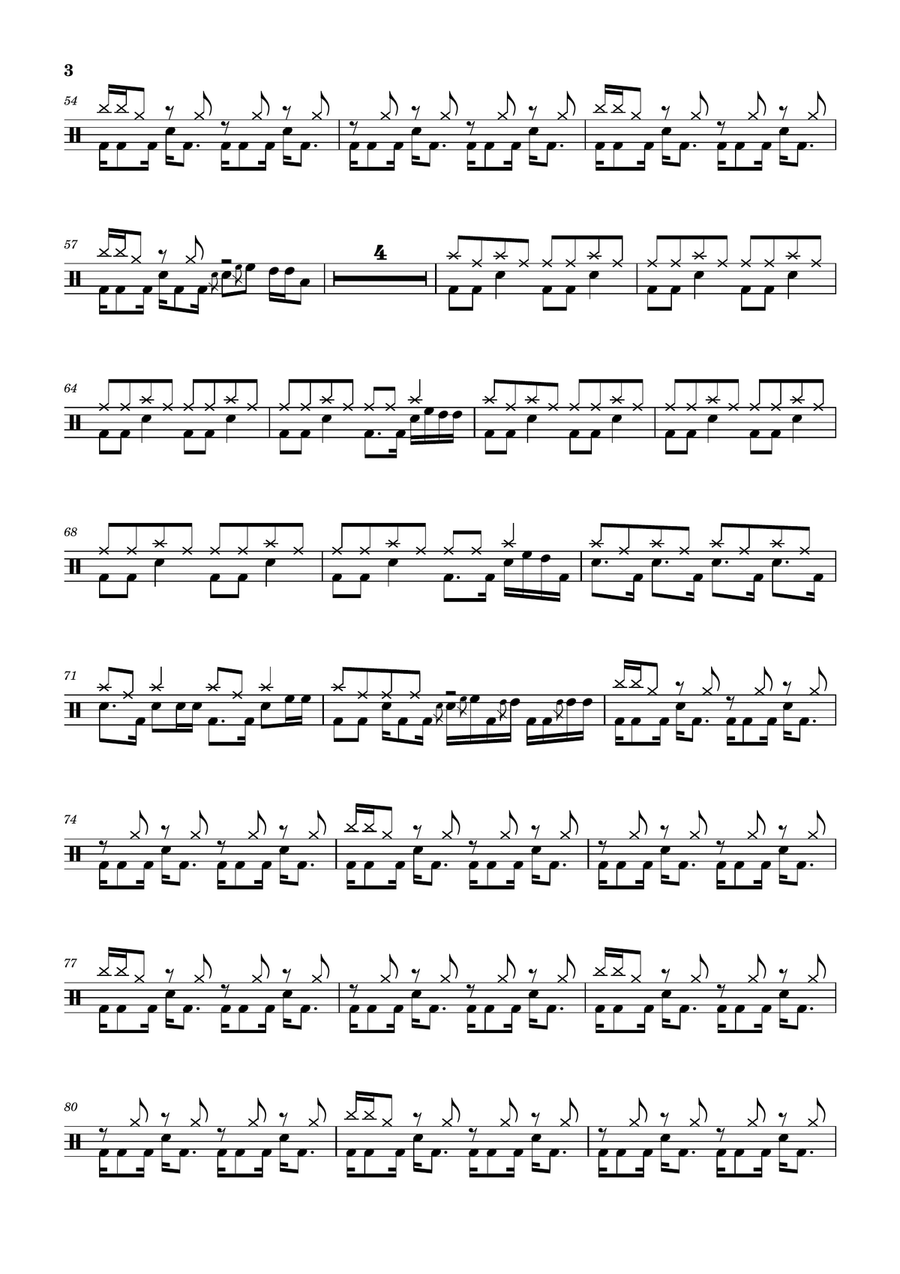 Dear God Dear God Drum Set scores gallery preview page 3