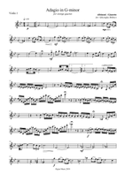 ADAGIO in G minor String Quartet scores gallery preview page 6