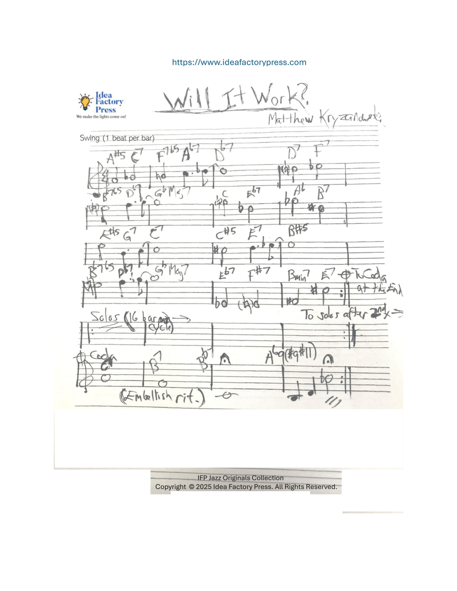 Will It Work? Piano scores gallery preview page 1