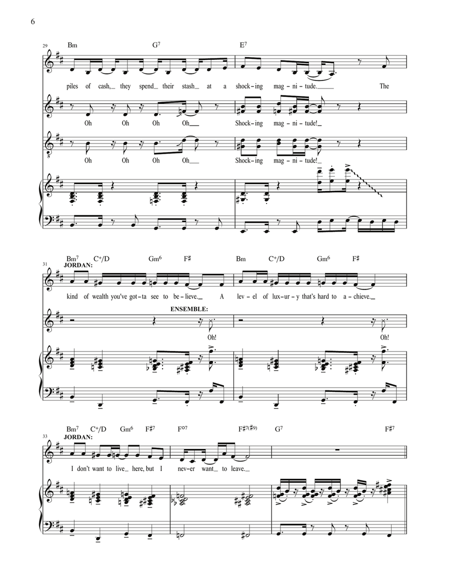 New Money (from The Great Gatsby) Voice scores gallery preview page 6