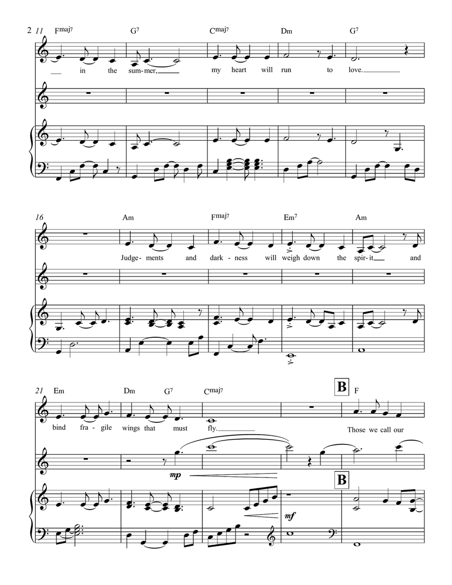 Lilies Piano, Vocal scores gallery preview page 3
