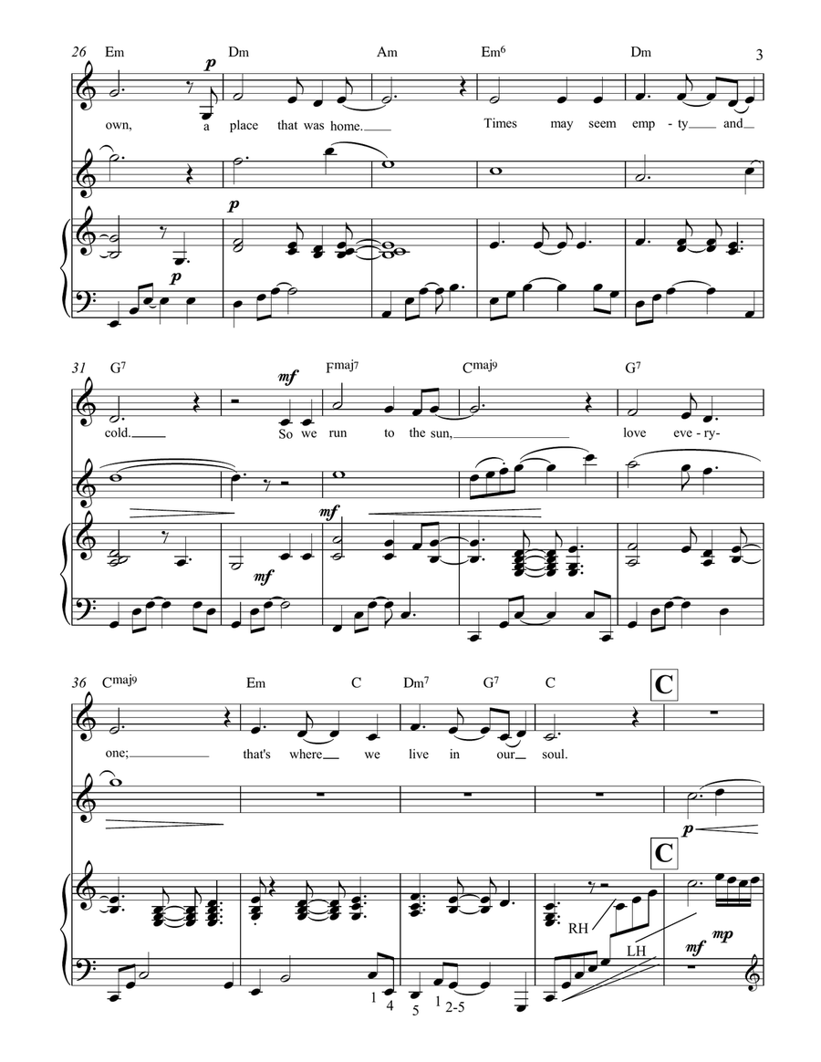 Lilies Piano, Vocal scores gallery preview page 4