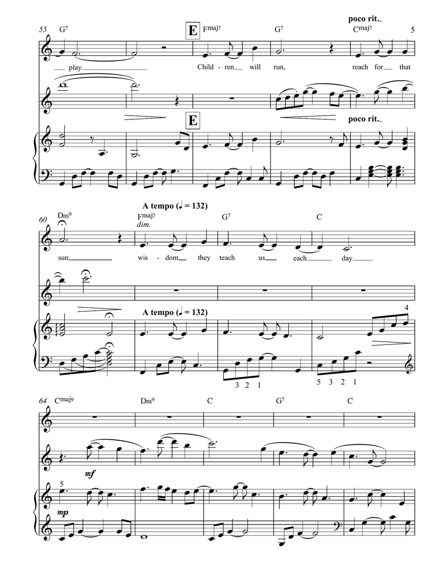 Lilies Piano, Vocal scores gallery preview page 6