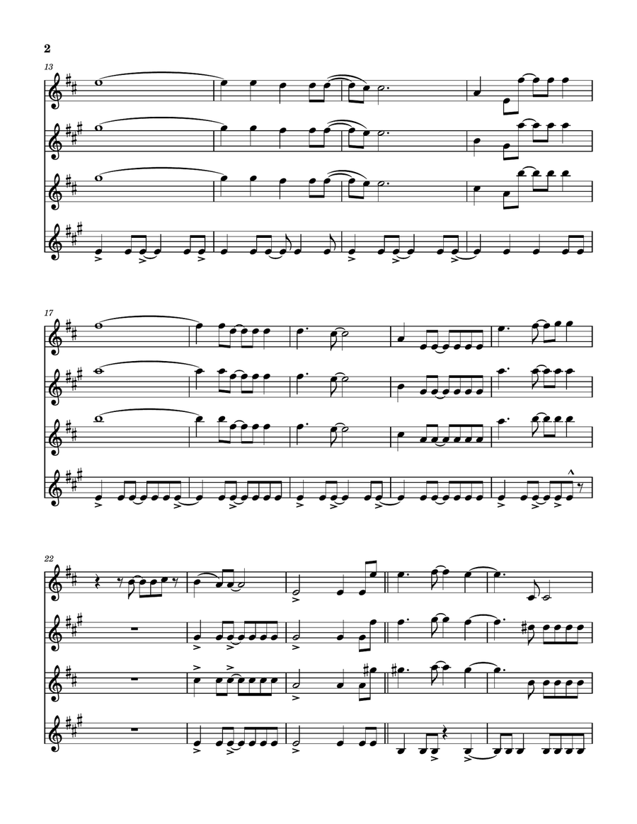 See The Changes by Stephen Stills Saxophone Quartet - Digital Sheet Music page 3