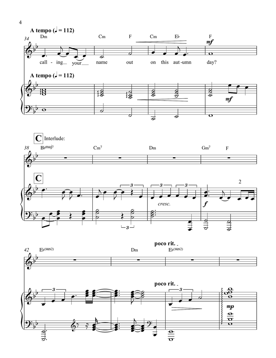 Passages Piano, Vocal scores gallery preview page 5