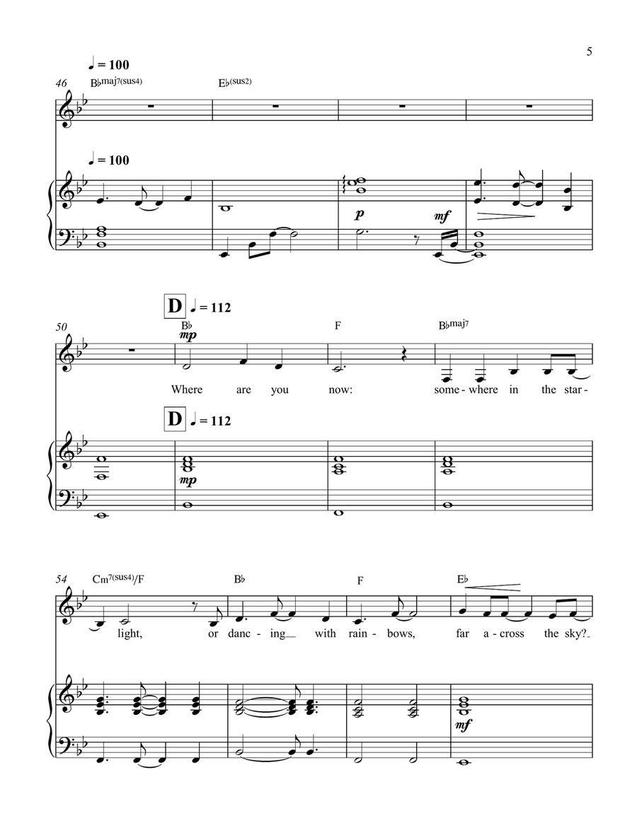 Passages Piano, Vocal scores gallery preview page 6