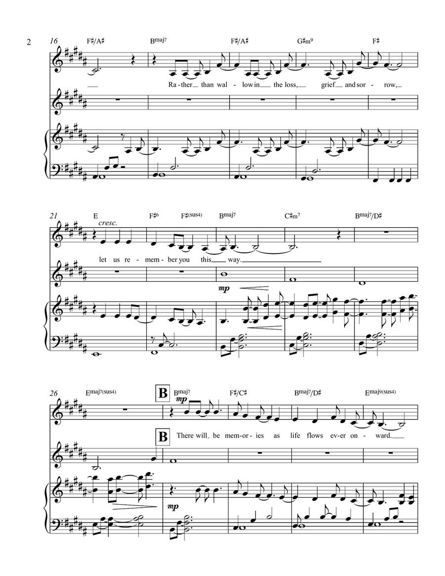 Glorious Today Piano, Vocal scores gallery preview page 3