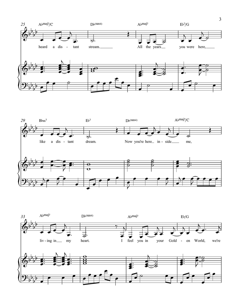 Golden World Piano, Vocal scores gallery preview page 4