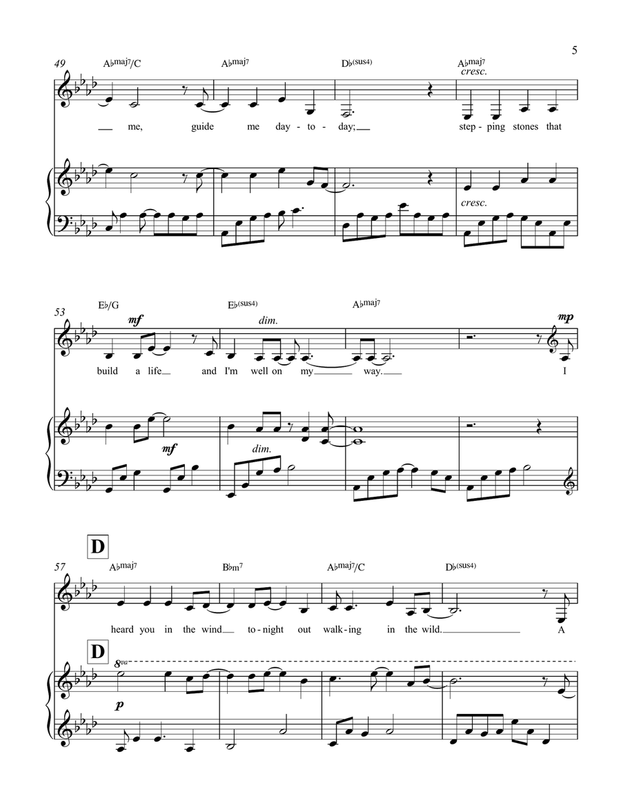 Golden World Piano, Vocal scores gallery preview page 6