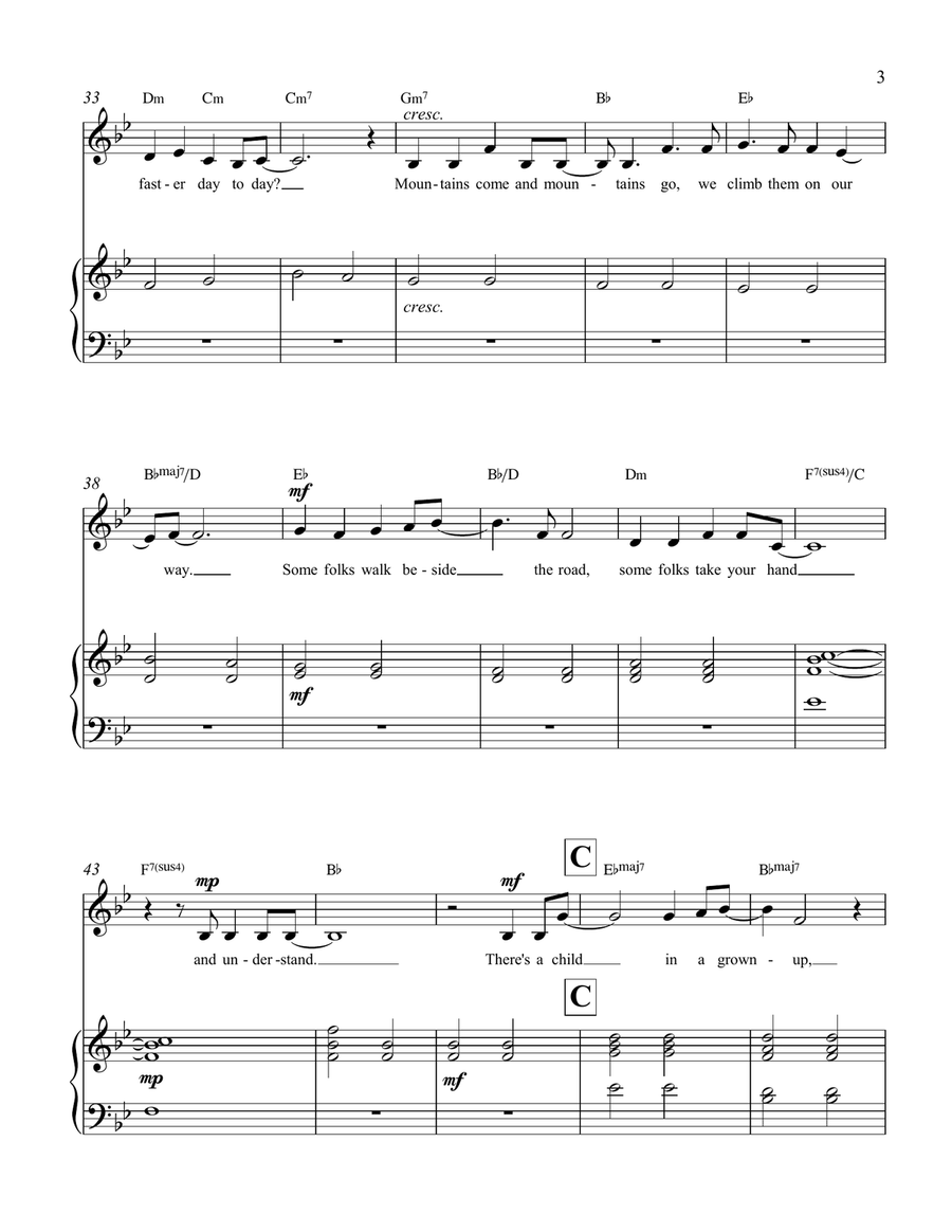 Footprints Piano, Vocal scores gallery preview page 4