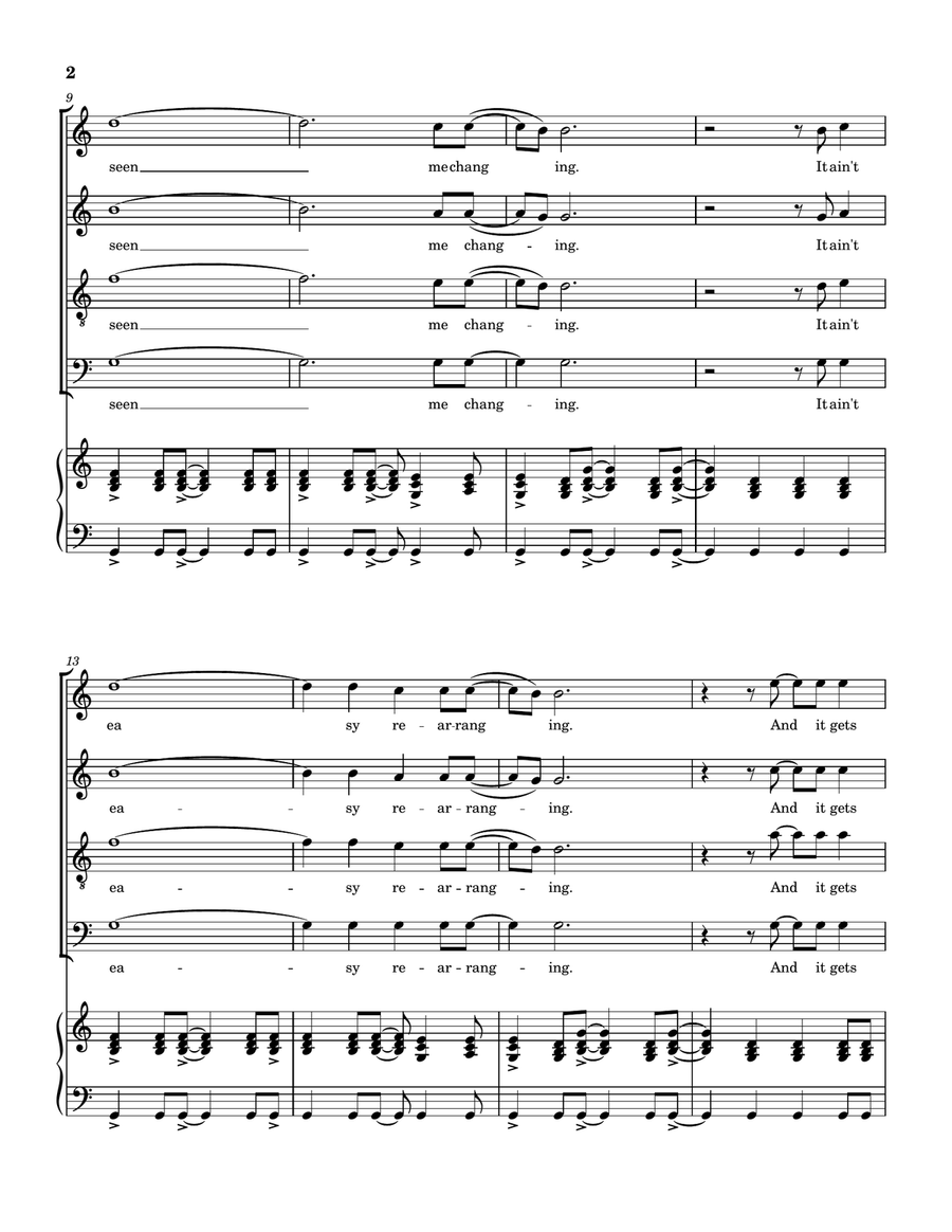 See The Changes by Stephen Stills 4-Part - Digital Sheet Music page 3