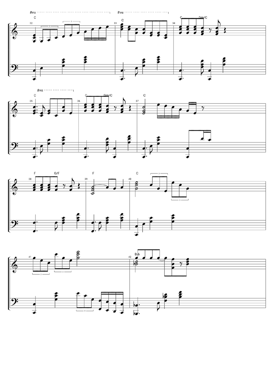 Song For Guy Song For Guy Piano Solo scores gallery preview page 3