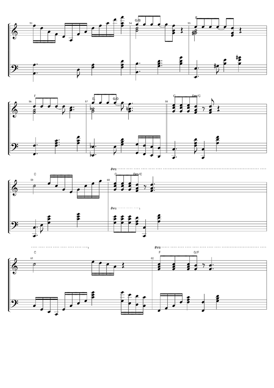 Song For Guy Song For Guy Piano Solo scores gallery preview page 5