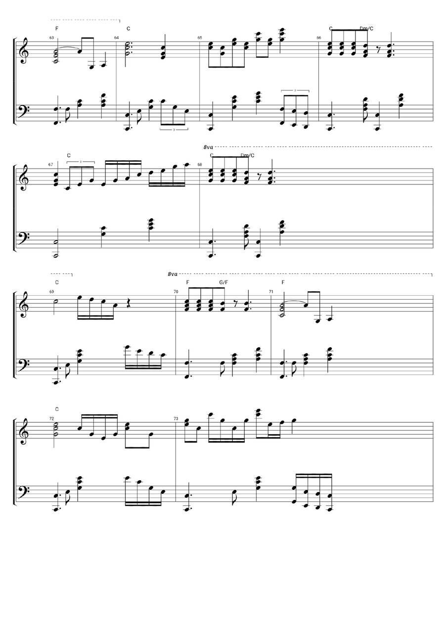 Song For Guy Song For Guy Piano Solo scores gallery preview page 6