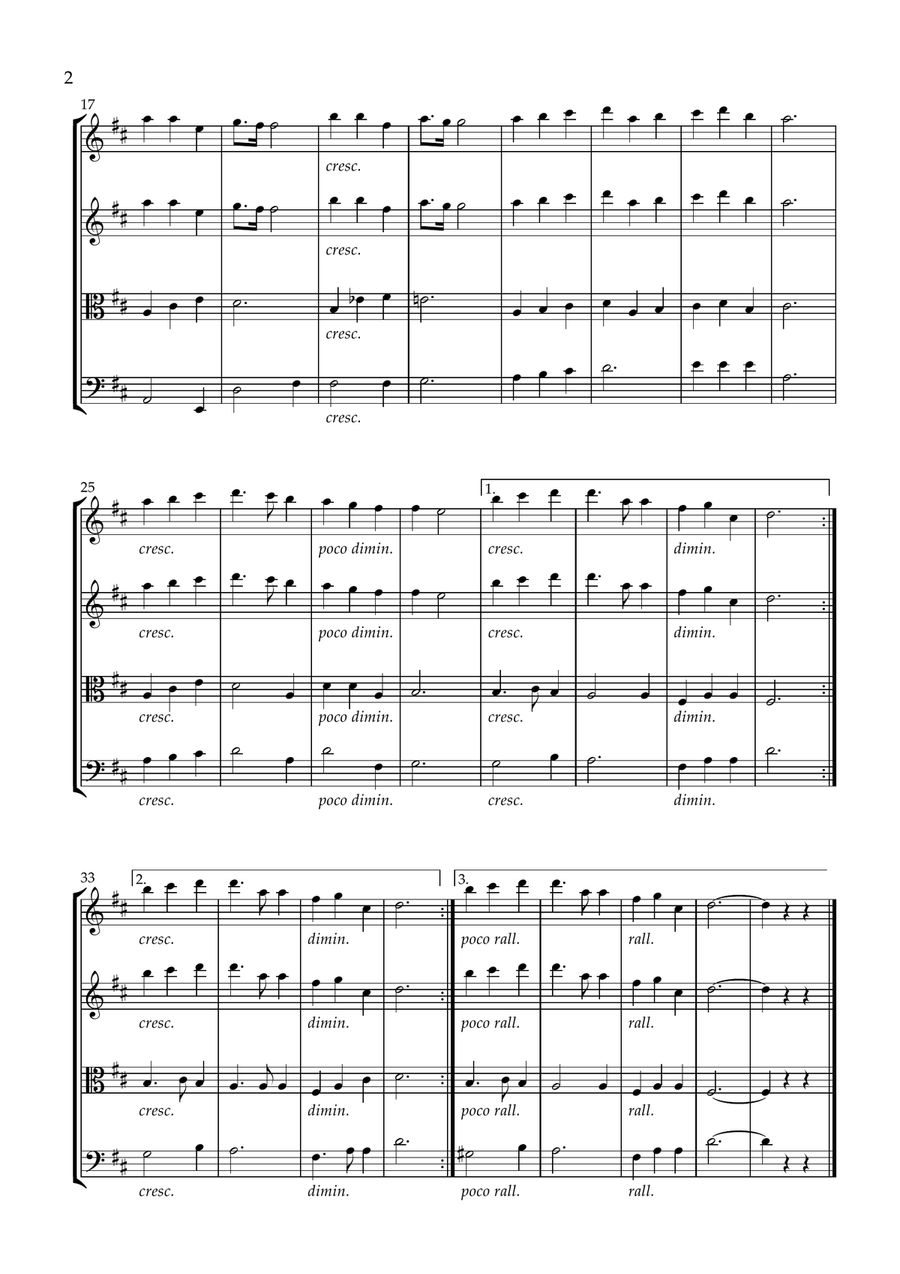 Great Is Thy Faithfulness String Quartet scores gallery preview page 2