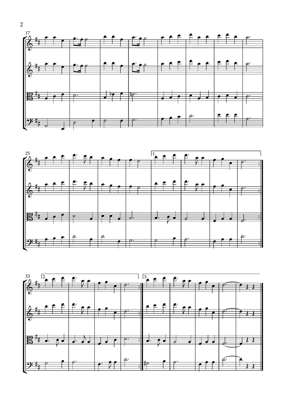 Great Is Thy Faithfulness String Quartet scores gallery preview page 2