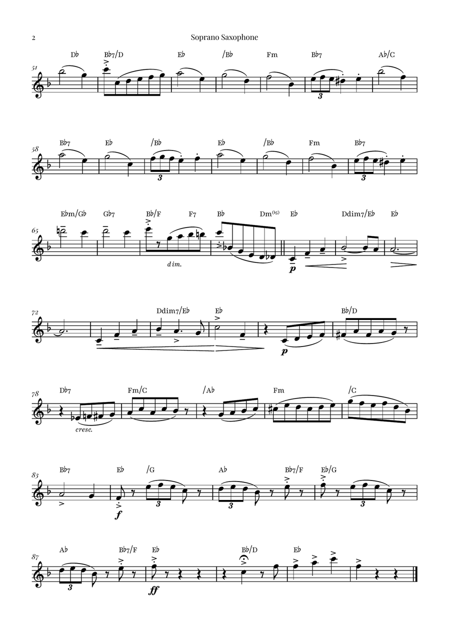 Waltz of the Flowers by Tchaikovsky | ENCHANTING Sheet Music Saxophone Quartet scores gallery preview page 5