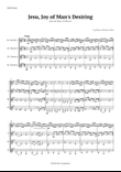 Jesu, Joy of Man's Desiring by Bach for Clarinet Quartet