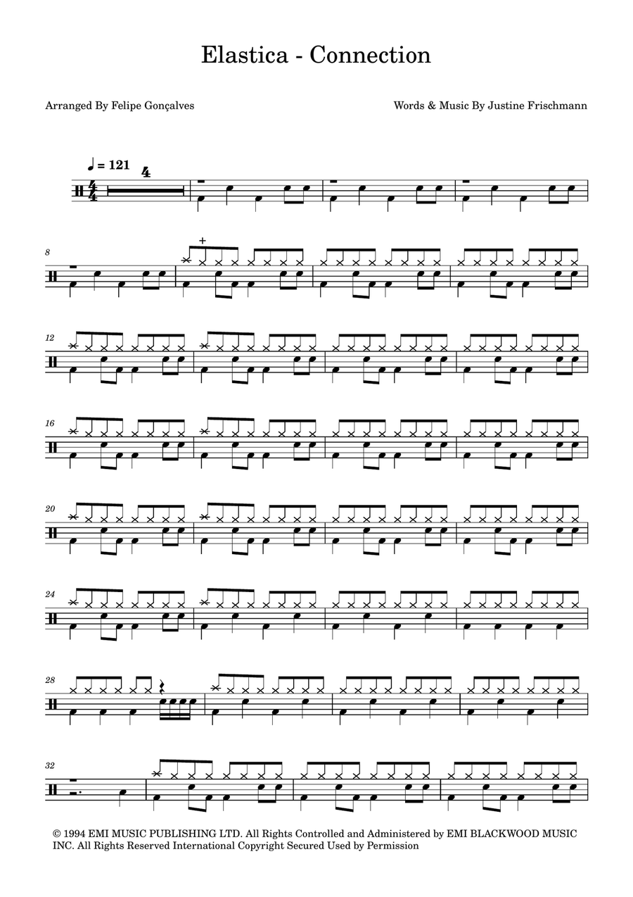 Connection Connection Drum Set scores gallery preview page 1