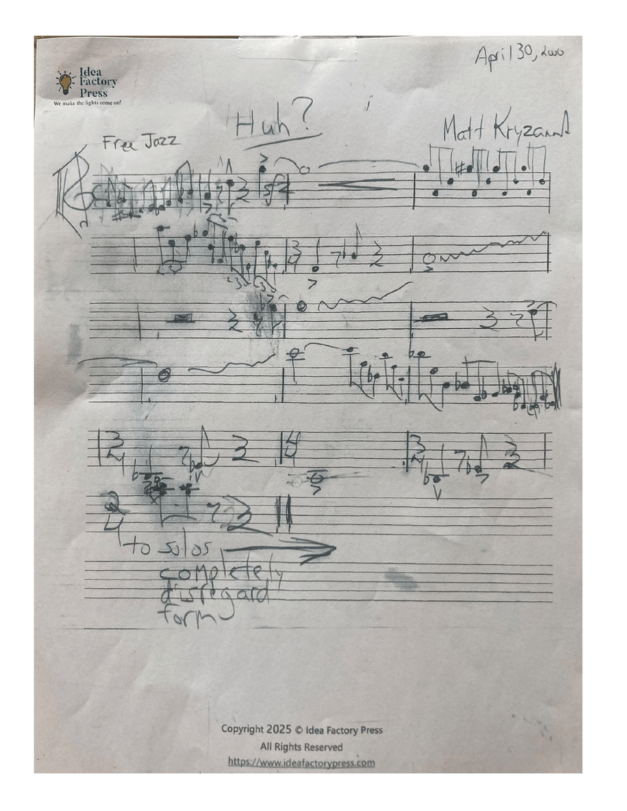 Huh? Huh? Piano scores gallery preview page 1