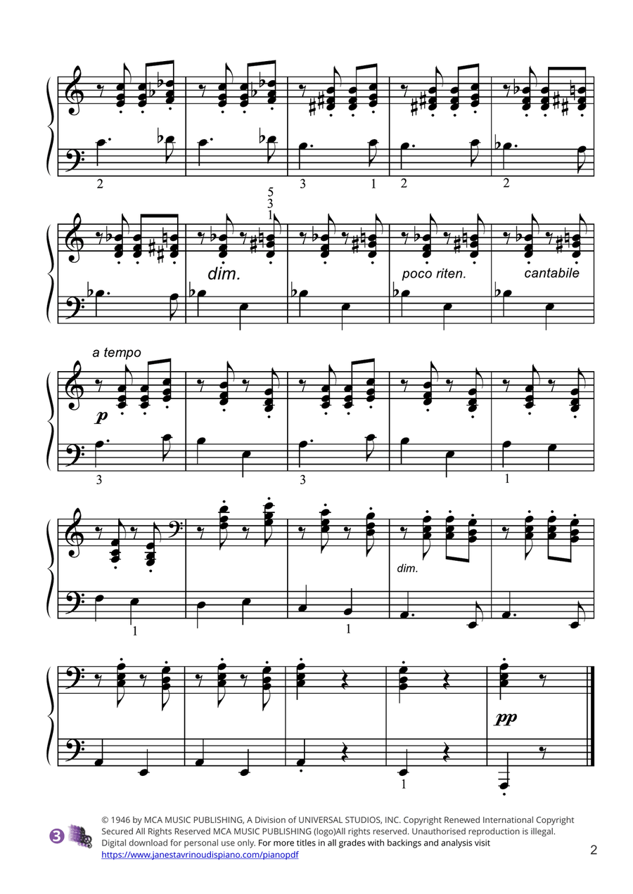 Toccatina, Op. 27 Toccatina, Op. 27 Piano Solo scores gallery preview page 2
