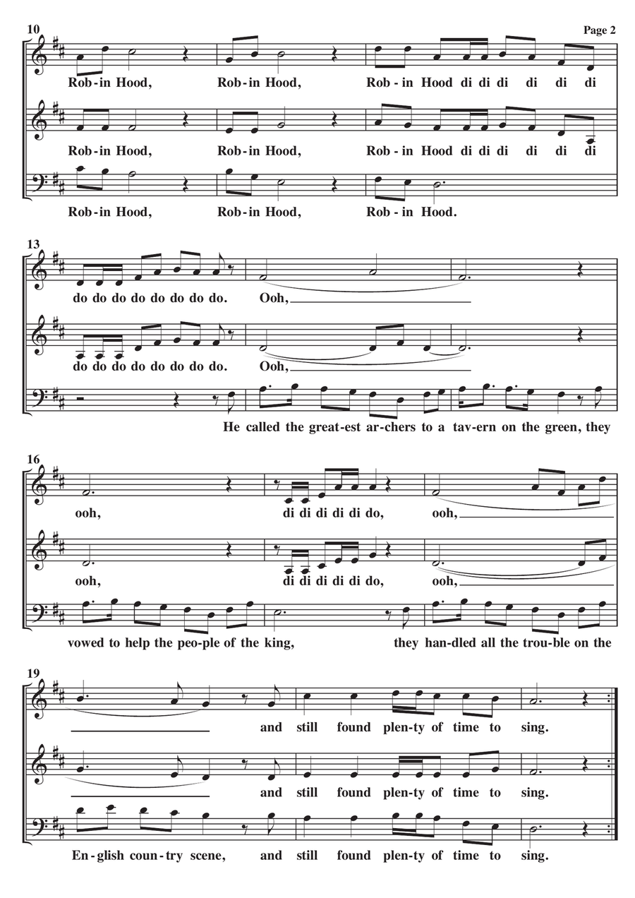 Robin Hood Robin Hood 3-Part scores gallery preview page 2