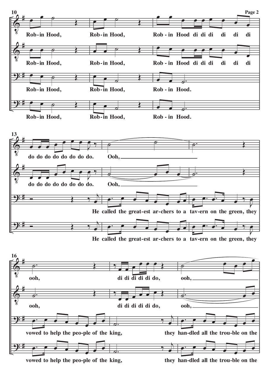 Robin Hood Robin Hood TTBB scores gallery preview page 2