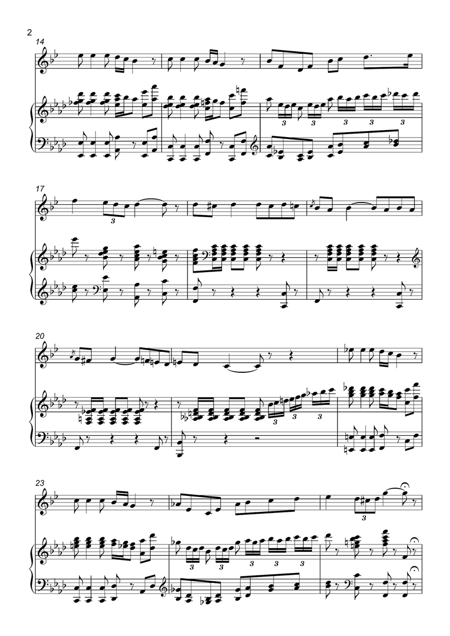Toreodors Song from Carmen B-Flat Trumpet scores gallery preview page 2
