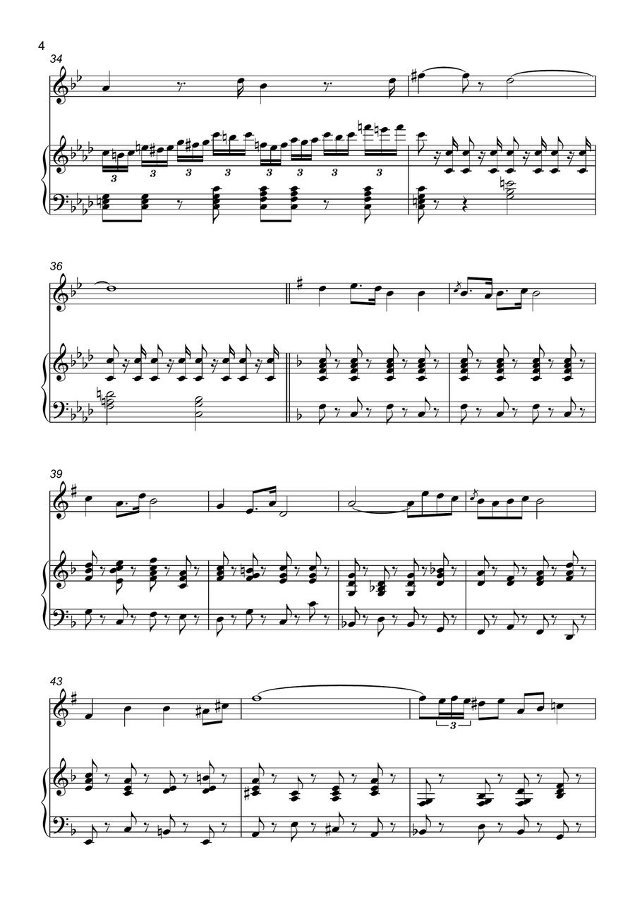 Toreodors Song from Carmen B-Flat Trumpet scores gallery preview page 4