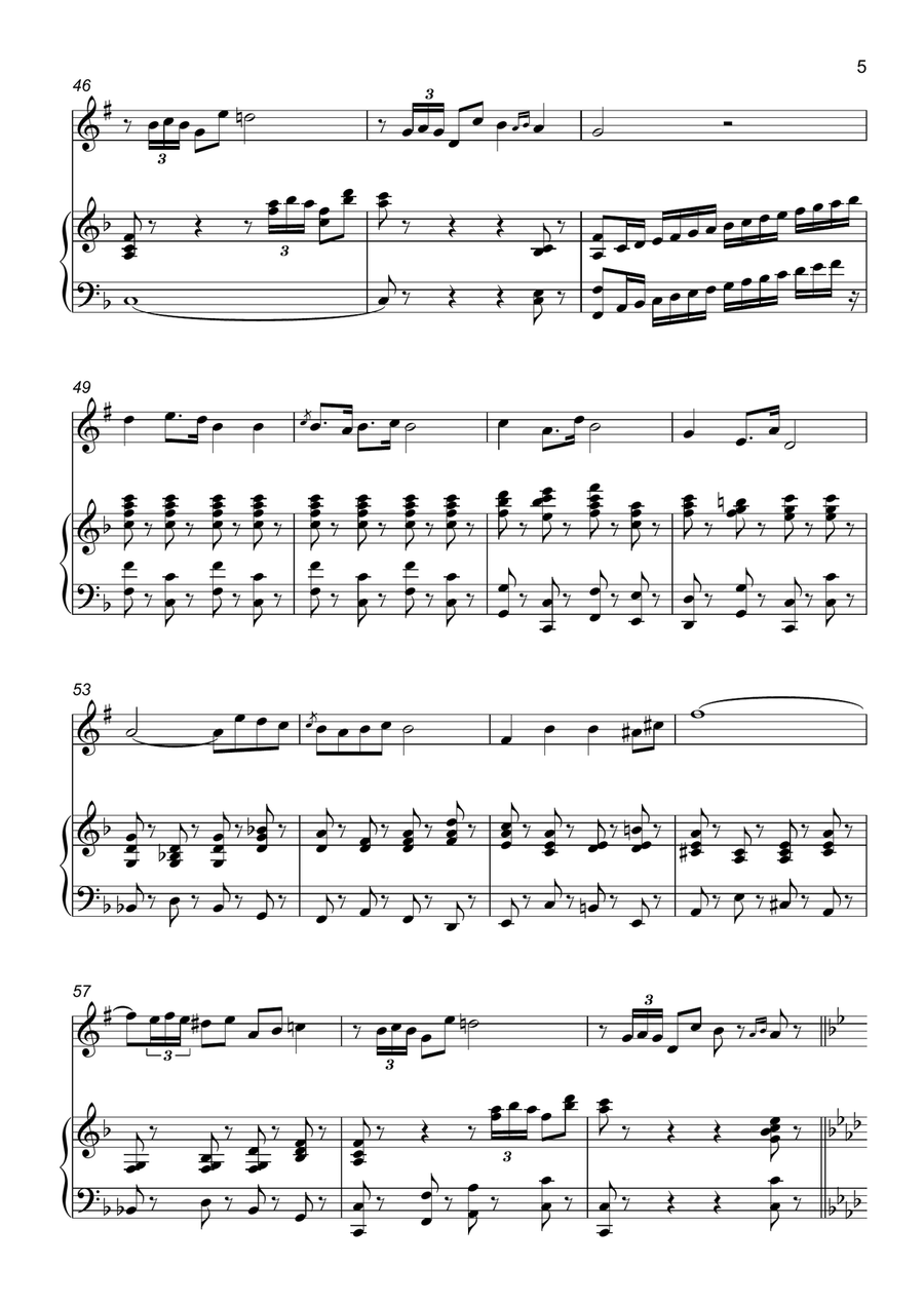 Toreodors Song from Carmen B-Flat Trumpet scores gallery preview page 5