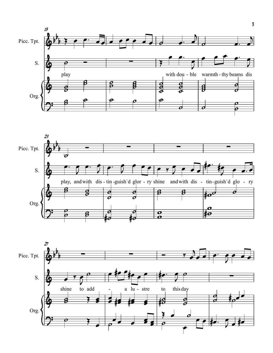 Eternal Source of Light Divine Piccolo Trumpet scores gallery preview page 3