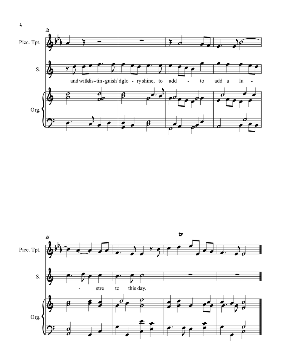 Eternal Source of Light Divine Piccolo Trumpet scores gallery preview page 4