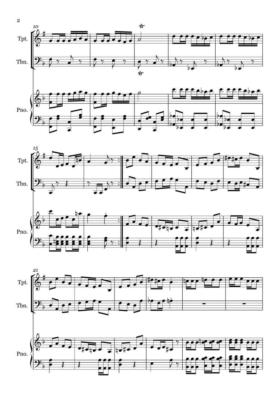 Prelude from Carmen Prelude from Carmen Brass Duet scores gallery preview page 2