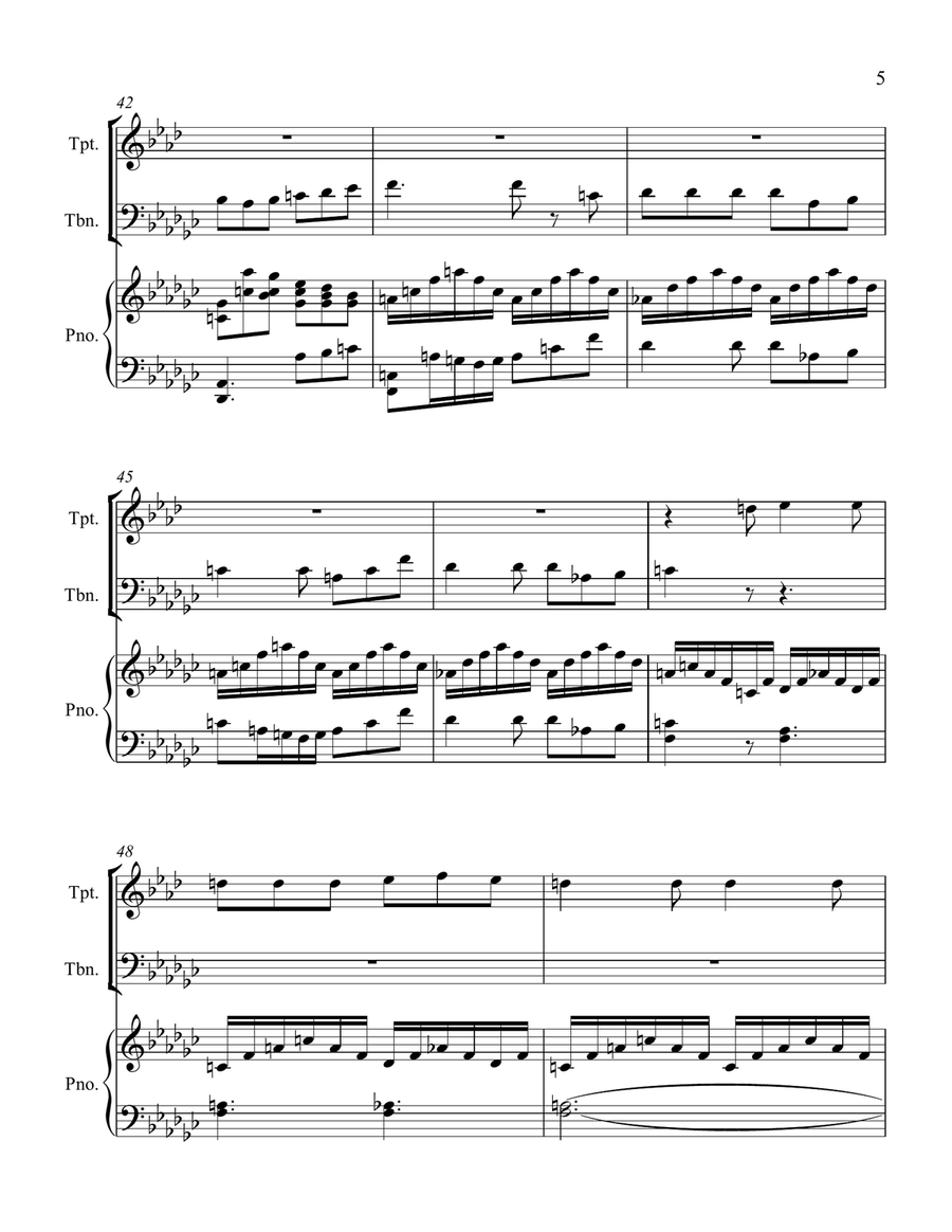 Flower Duet from Lakme Flower Duet from Lakme Trombone scores gallery preview page 5