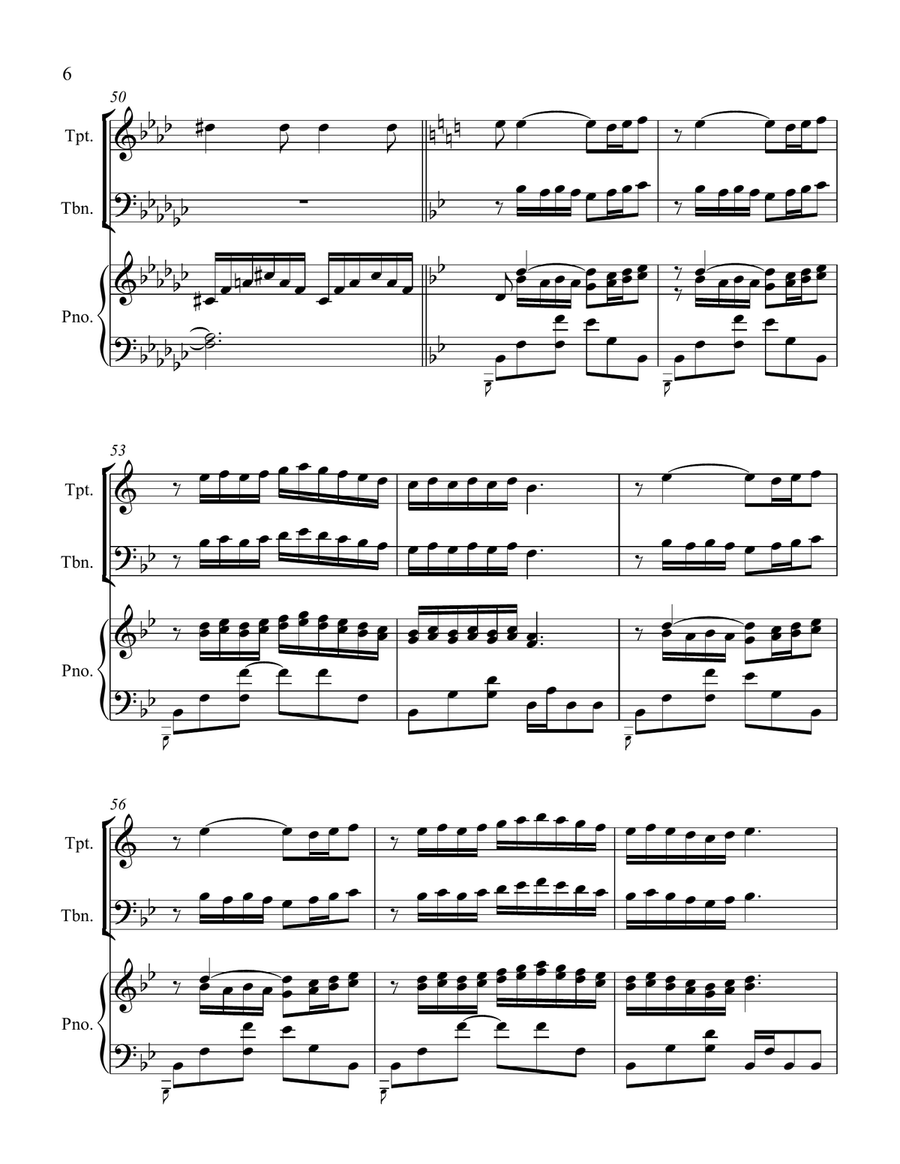 Flower Duet from Lakme Flower Duet from Lakme Trombone scores gallery preview page 6