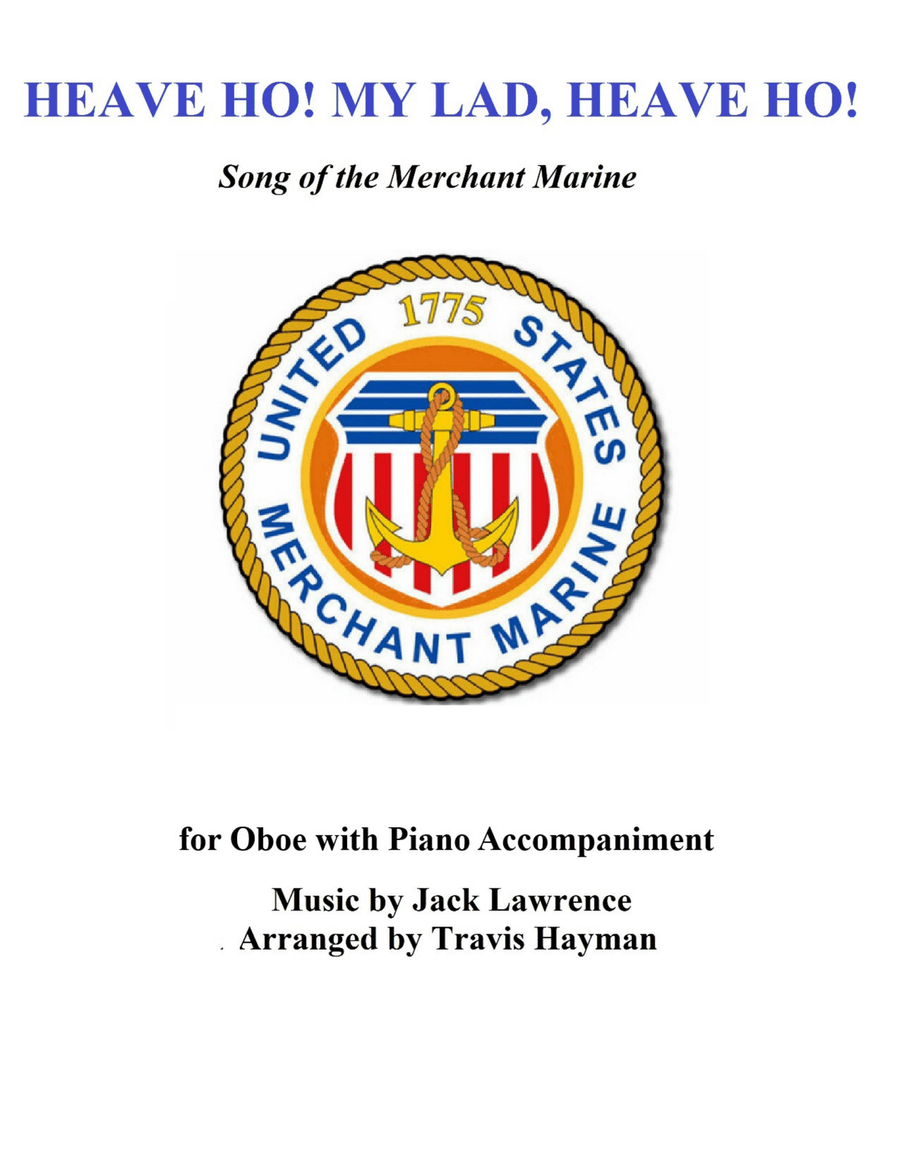 Heave Ho! My Lads, Heave Ho! - for Oboe with Piano Accompaniment Piano scores gallery preview page 1