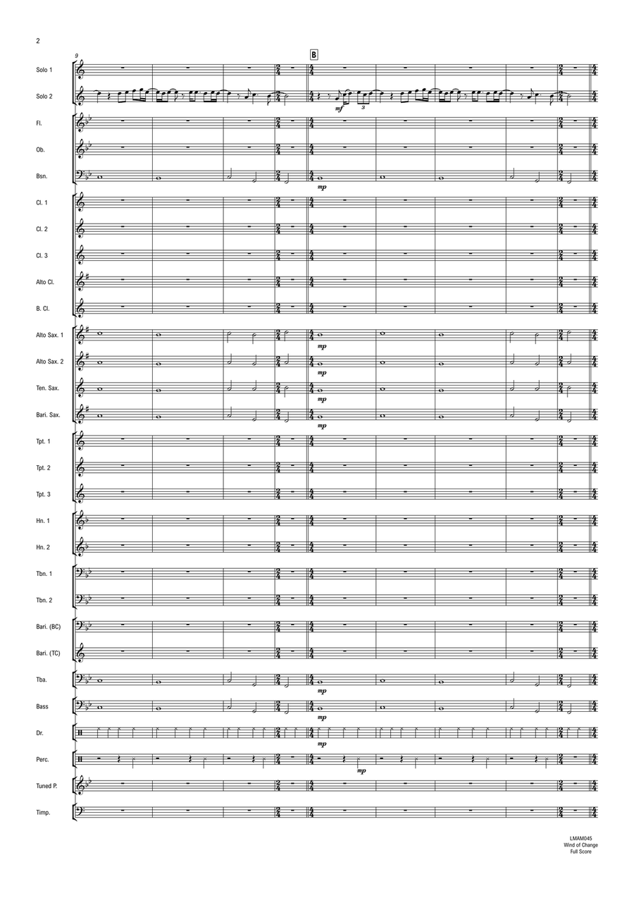 Wind Of Change Concert Band scores gallery preview page 3