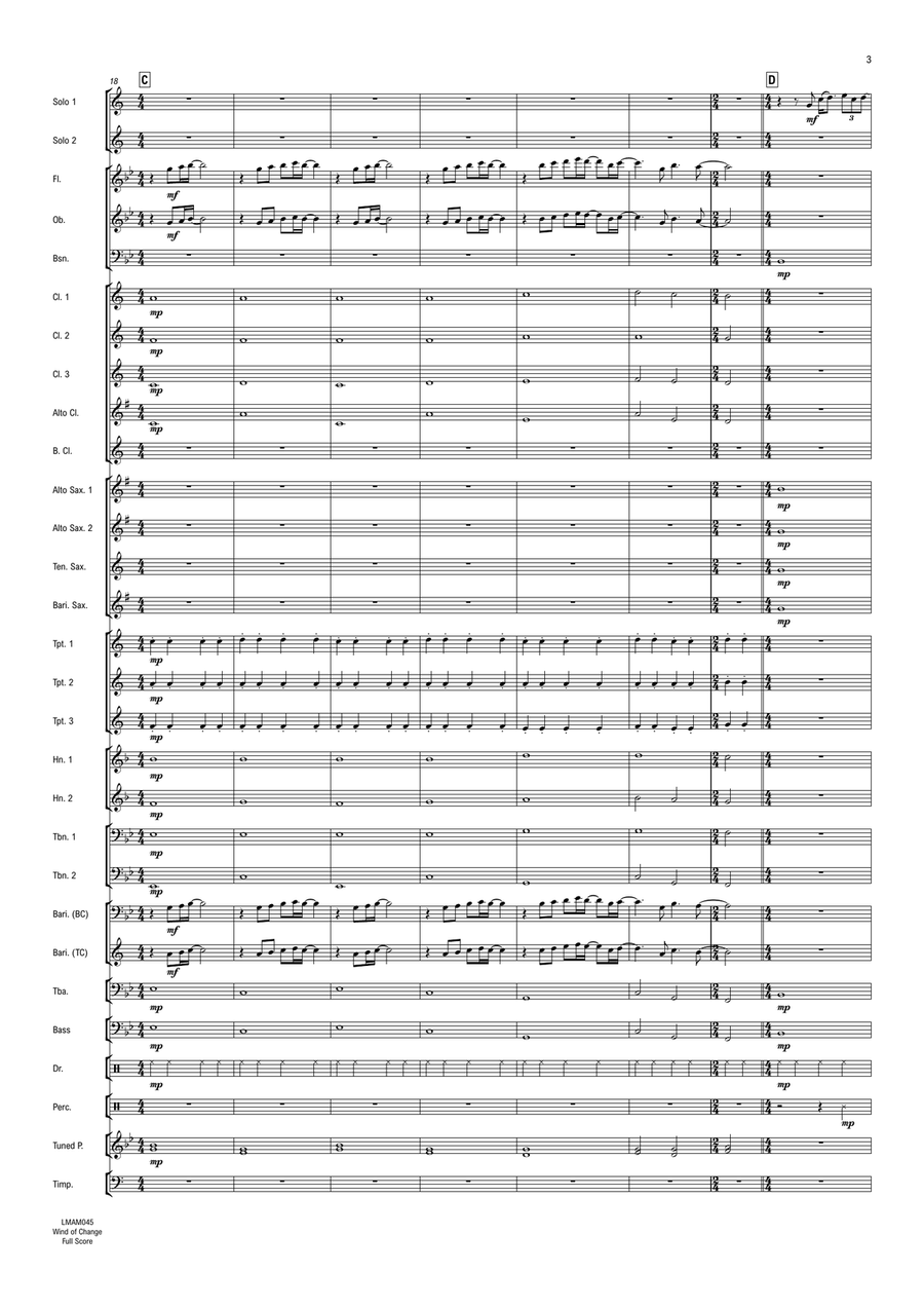 Wind Of Change Concert Band scores gallery preview page 4