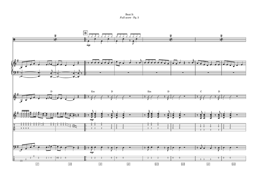 The Best Of Michael Jackson Pvg Collection Cover Band scores gallery preview page 3