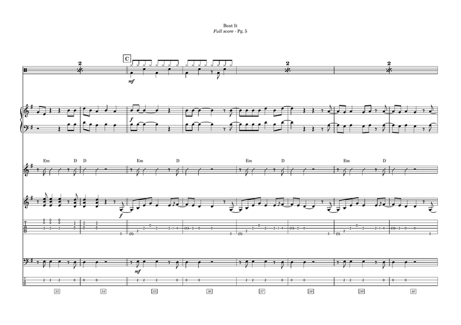 The Best Of Michael Jackson Pvg Collection Cover Band scores gallery preview page 5
